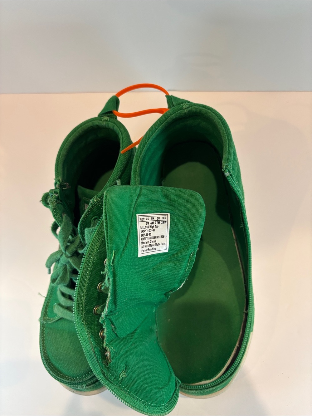Billy CS High Top Wraparound Zippered closure size youth 5W - Picture 9 of 11